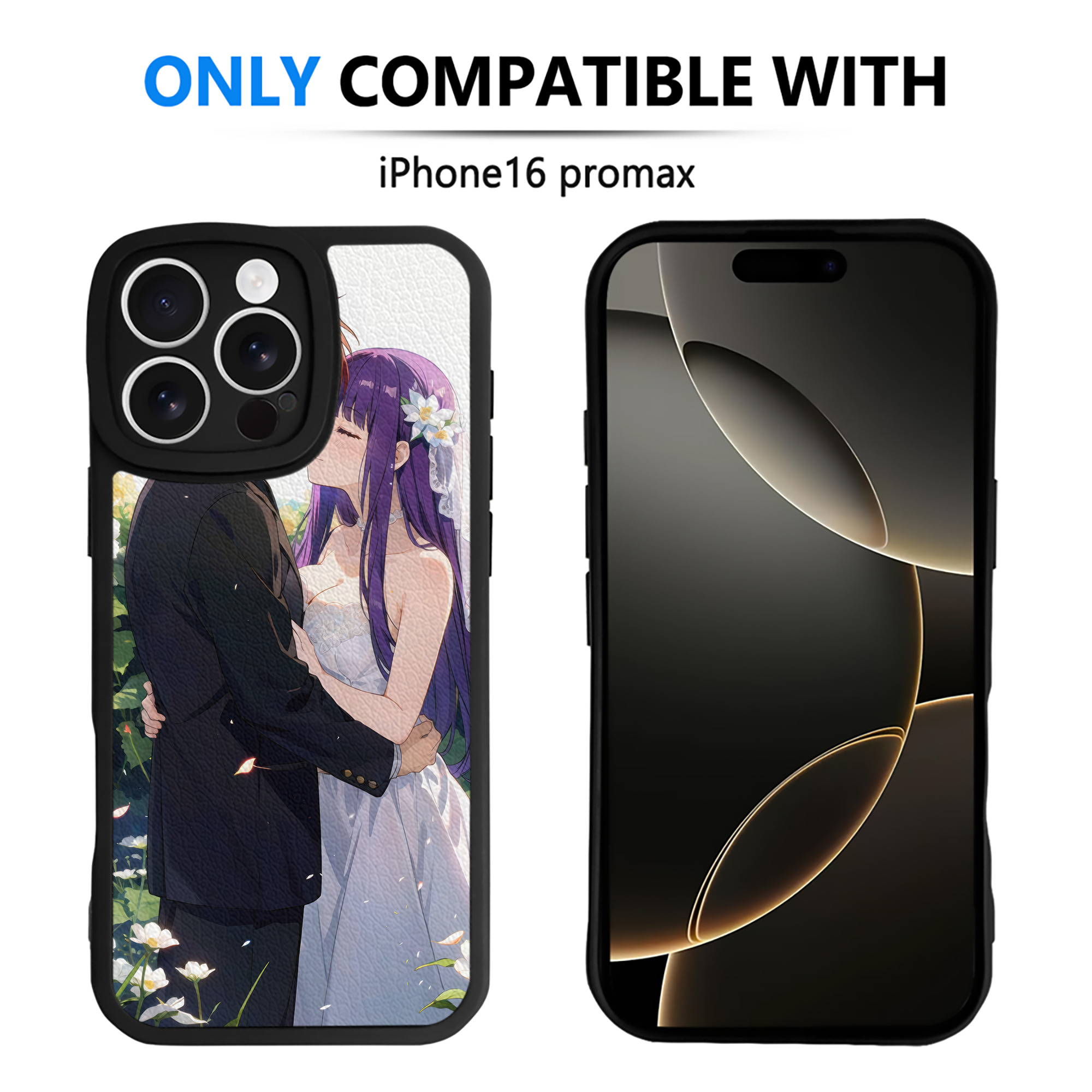 （画像用） 葬送のフリーレン Frieren 【iPhone 16シリーズ対応】シリコンスマホケース（レザー調） 材質：シリコン